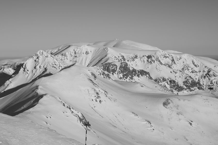 Winter view towards Botev peak