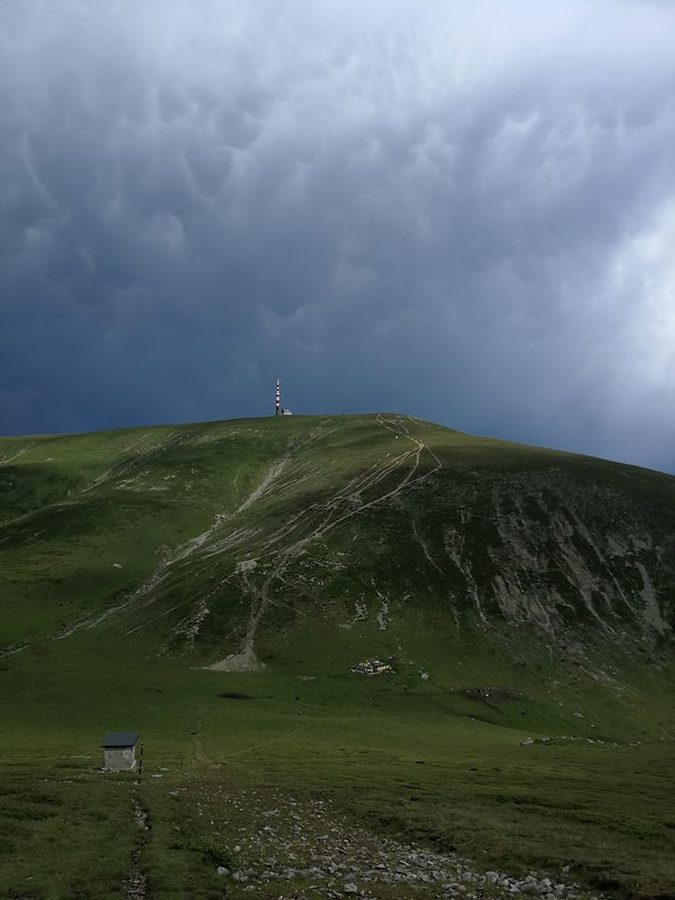 Botev peak in clouds