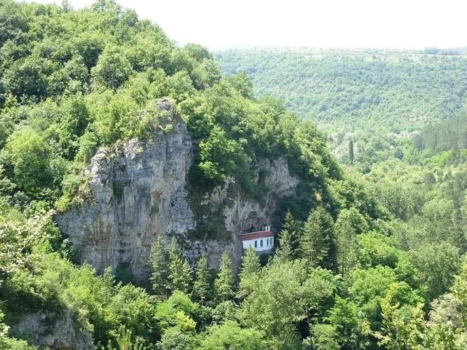 The Razboishte rock monastery above the Nishava river